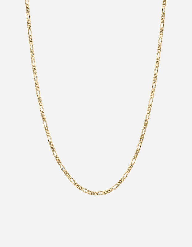 Exclusive Men's Necklaces & Pendants for the Modern Gentleman-3mm Figaro Chain Necklace, Gold Vermeil Exclusive Men's Necklaces & Pendants for the Modern Gentleman-3mm Figaro Chain Necklace, Gold Vermeil
