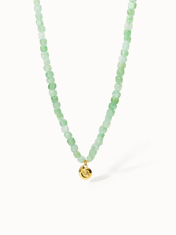 Shop Classic Women's  Necklaces & Pendants with a Modern Twist-Sundial Shell Jade Kette
