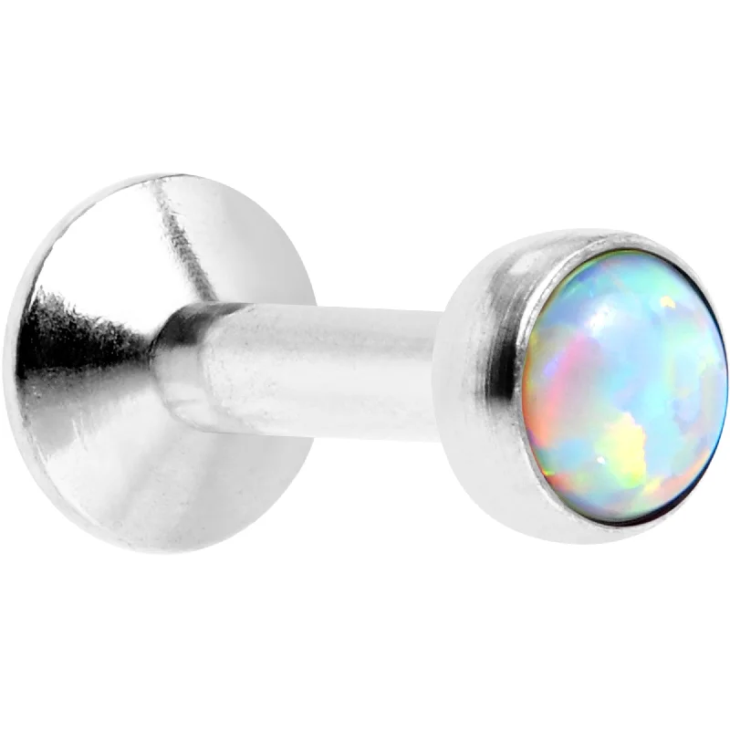 Women's Earrings – Elegant Designs for Every Personality--3/16 White Synthetic Opal Internally Threaded Daith Cartilage Tragus Women's Earrings – Elegant Designs for Every Personality--3/16 White Synthetic Opal Internally Threaded Daith Cartilage Tragus