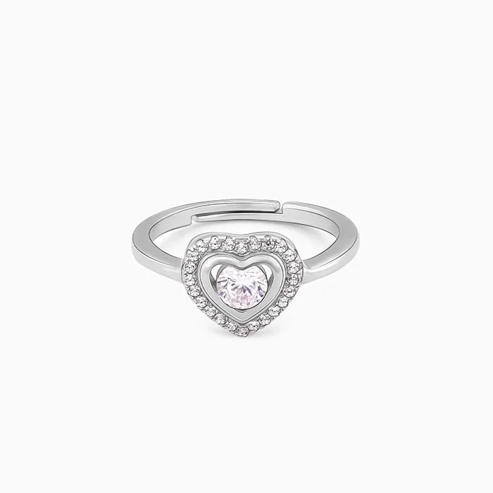 Chic Women's Rings for Fashion-Forward Looks-Silver Love Of My Life Ring