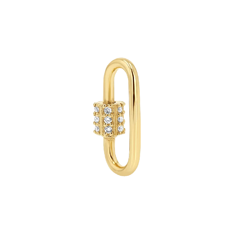 Shop Classic Women's  Necklaces & Pendants with a Modern Twist-Diamond Barrel Charm Connector
