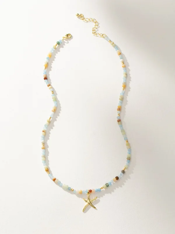 Shop Classic Women's  Necklaces & Pendants with a Modern Twist-Starfish Beaded Necklace