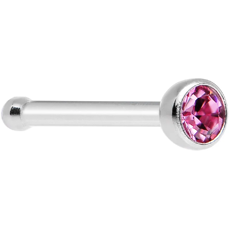 Nose Rings with Moonstone -Rose Nose Bone Created with Crystals