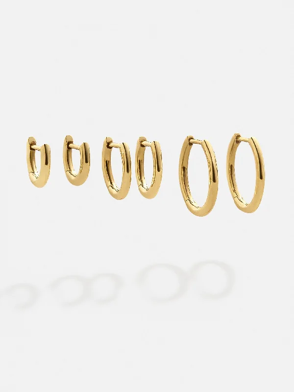 Women's Earrings – Elegant Designs for Every Personality--Verbena 18K Gold Earring Set - Gold Women's Earrings – Elegant Designs for Every Personality--Verbena 18K Gold Earring Set - Gold