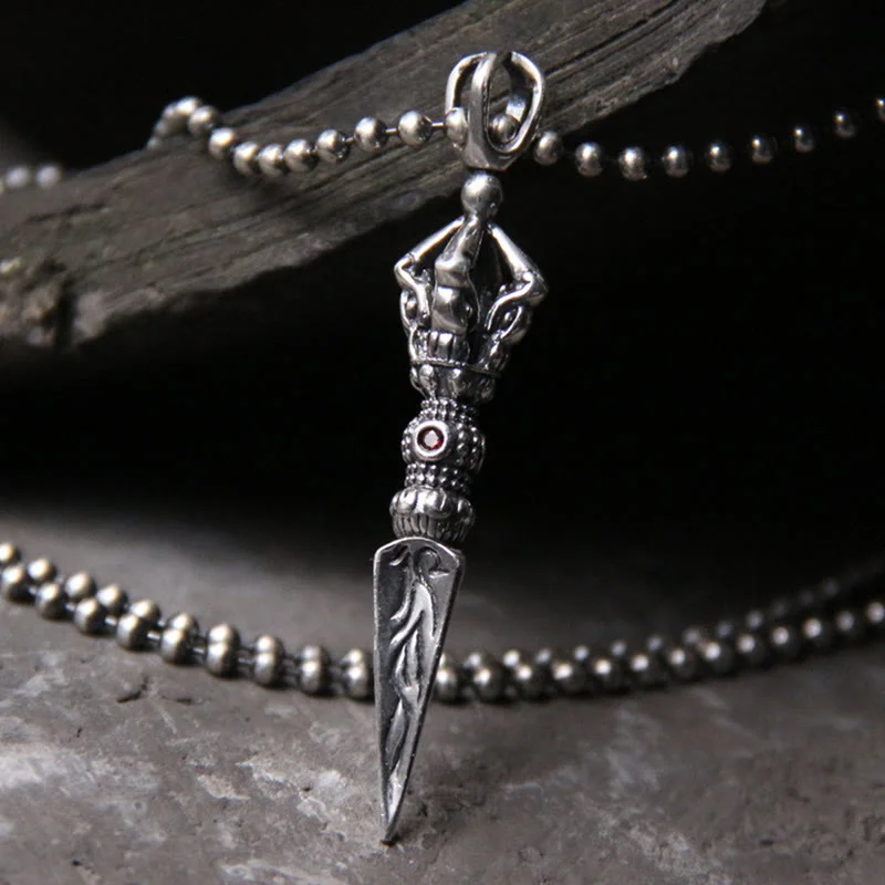 Shop Classic Women's Necklaces & Pendants with a Modern Twist-Buddha Stones 925 Sterling Silver Dorje Vajra Enlightenment Necklace Chain Pendant Shop Classic Women's Necklaces & Pendants with a Modern Twist-Buddha Stones 925 Sterling Silver Dorje Vajra Enlightenment Necklace Chain Pendant