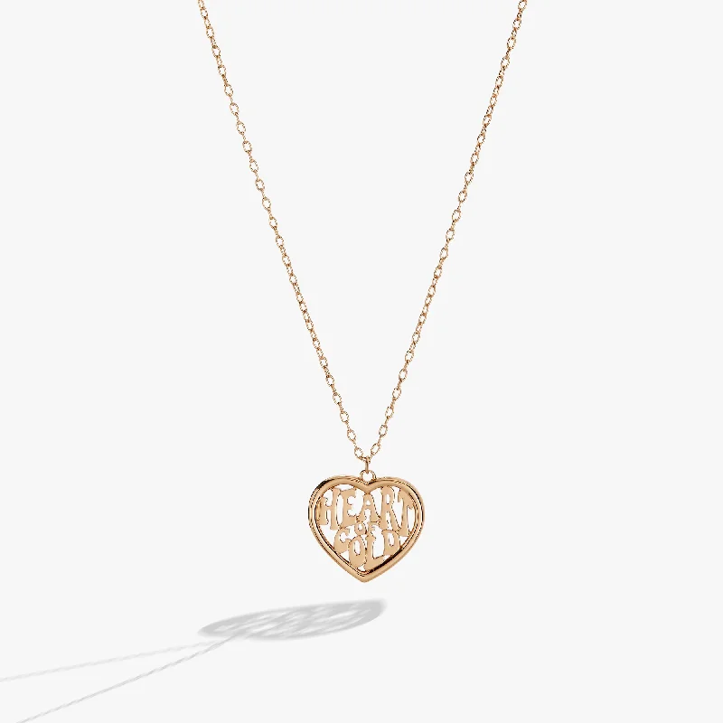 Shop Classic Women's  Necklaces & Pendants with a Modern Twist-Heart of Gold Pendant Necklace