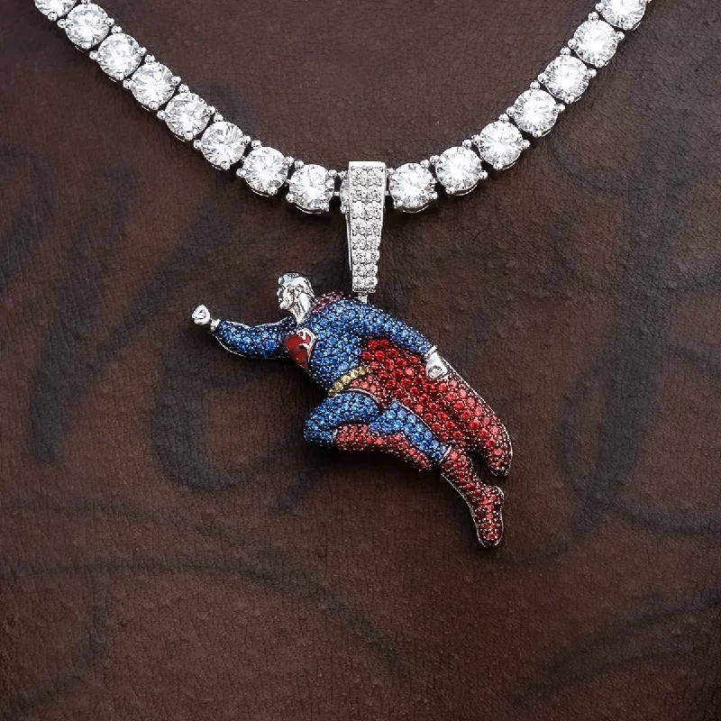 Exclusive Men's Necklaces & Pendants for the Modern Gentleman-Official DC Comics Superman Full Body Pendant Exclusive Men's Necklaces & Pendants for the Modern Gentleman-Official DC Comics Superman Full Body Pendant