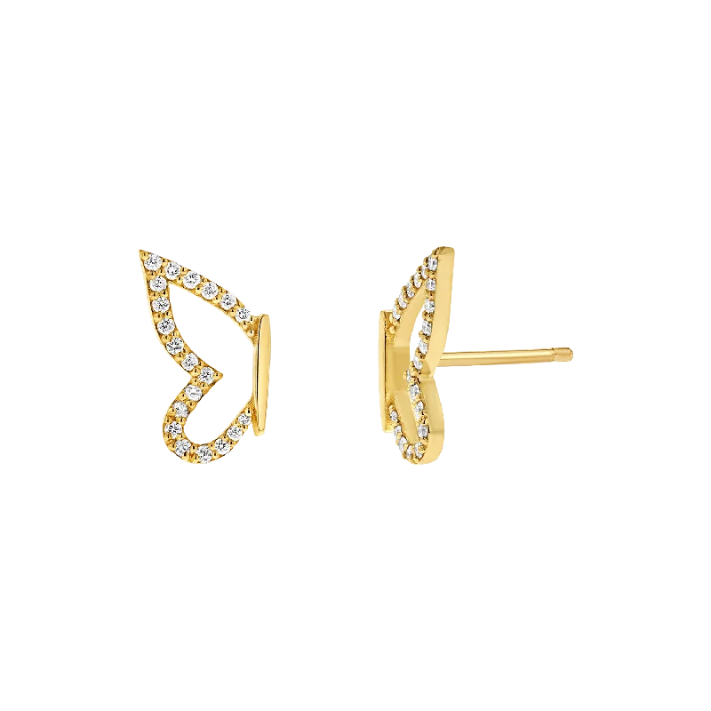Women's Earrings – Elegant Designs for Every Personality--Diamond Pave Butterfly Wing Earring Women's Earrings – Elegant Designs for Every Personality--Diamond Pave Butterfly Wing Earring