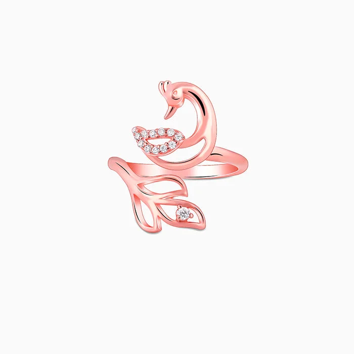 Chic Women's Rings for Fashion-Forward Looks-Rose Gold Mohini Mor Ring