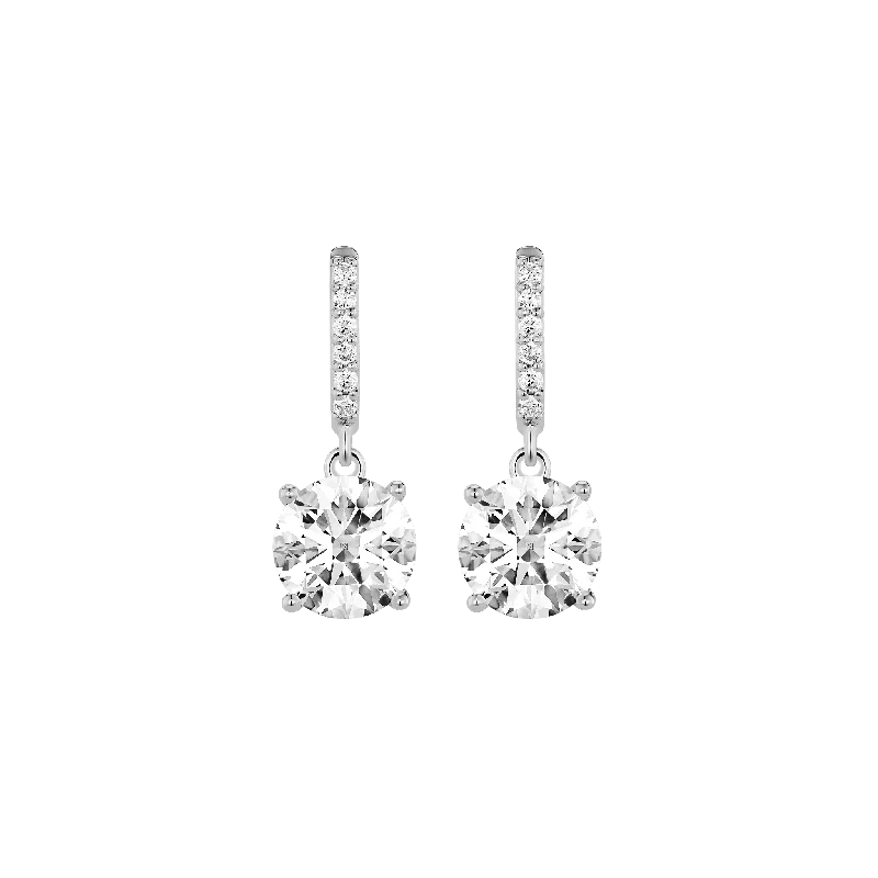 Women's Earrings – Elegant Designs for Every Personality--The Round Brilliant Solitaire Drop Earrings Women's Earrings – Elegant Designs for Every Personality--The Round Brilliant Solitaire Drop Earrings