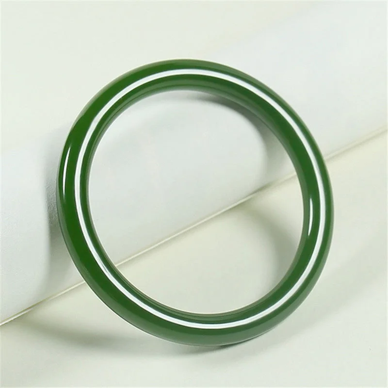 Boho Style Bangles for Women-Buddha Stones Cyan Jade Longevity Blessing Bangle Bracelet Boho Style Bangles for Women-Buddha Stones Cyan Jade Longevity Blessing Bangle Bracelet