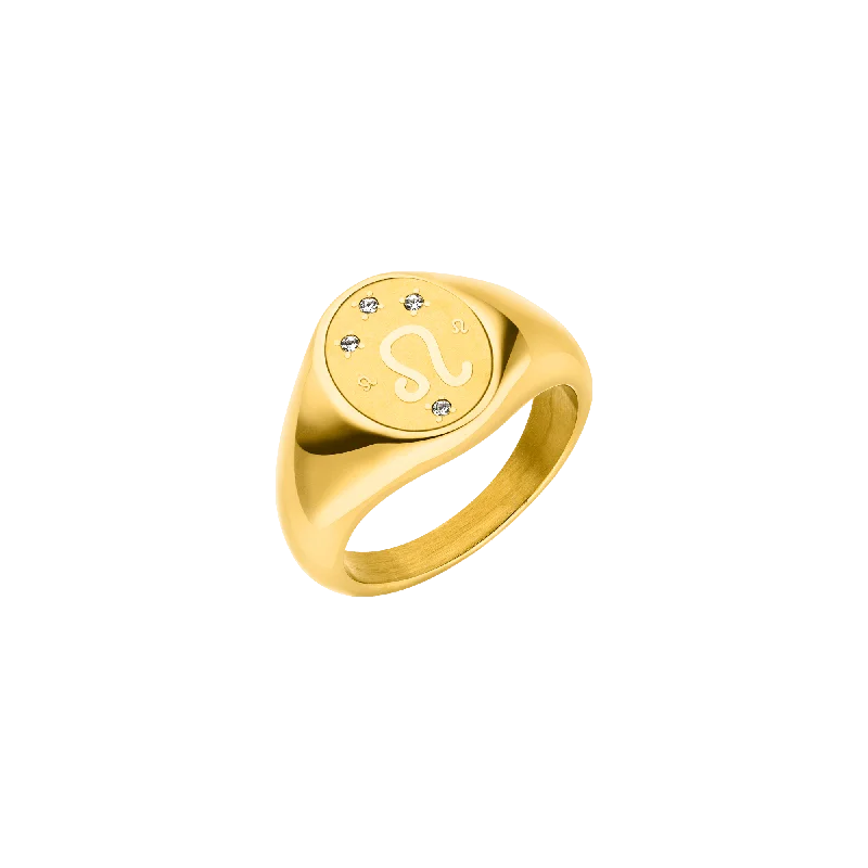 Chic Women's Rings for Fashion-Forward Looks-Löwe Zodiac Ring