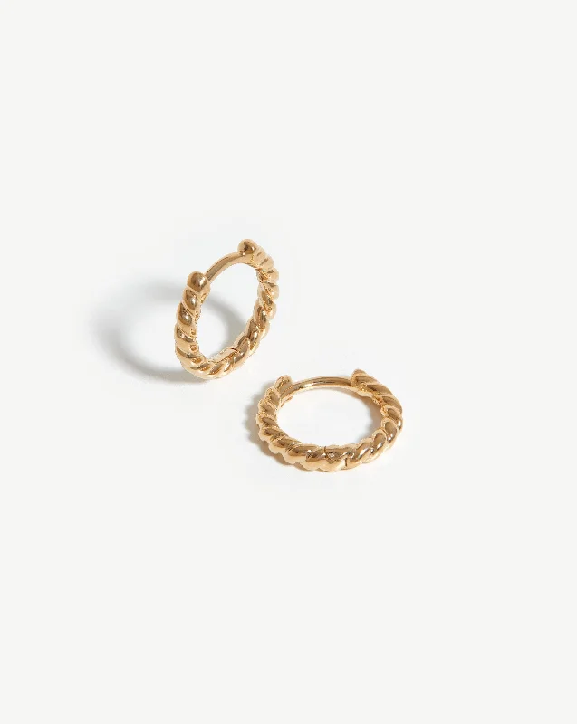 Women's Earrings – Elegant Designs for Every Personality--Fine Rope Huggies