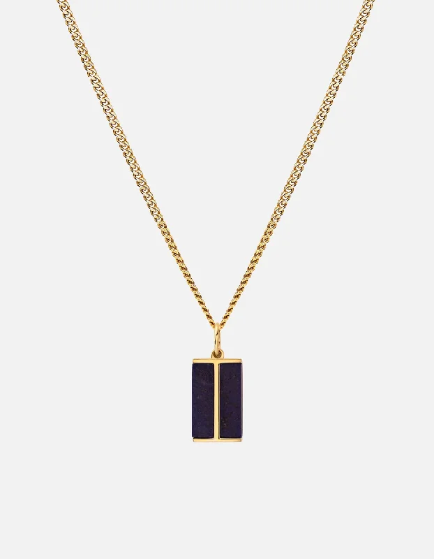 Exclusive Men's Necklaces & Pendants for the Modern Gentleman-Duo Lapis Necklace, Gold Vermeil Exclusive Men's Necklaces & Pendants for the Modern Gentleman-Duo Lapis Necklace, Gold Vermeil