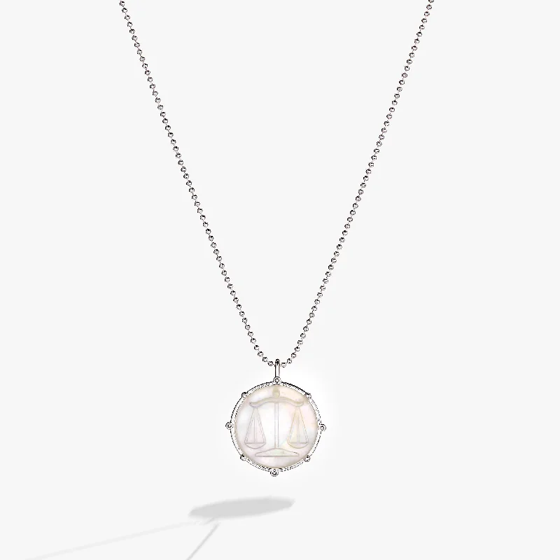 Shop Classic Women's Necklaces & Pendants with a Modern Twist-Libra Zodiac Double-Sided Charm Necklace Shop Classic Women's Necklaces & Pendants with a Modern Twist-Libra Zodiac Double-Sided Charm Necklace