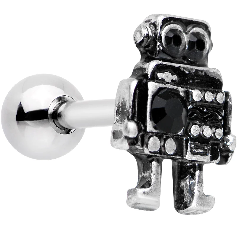 Women's Earrings – Elegant Designs for Every Personality--16 Gauge 1/4 Steampunk Ratchet Robot Cartilage Tragus Earring Women's Earrings – Elegant Designs for Every Personality--16 Gauge 1/4 Steampunk Ratchet Robot Cartilage Tragus Earring