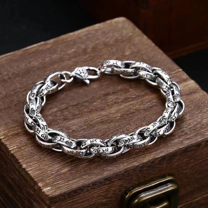 Men's Bracelet for Special Gifts-Buddha Stones Tibetan Om Mani Padme Hum Carved Amulet Creativity Bracelet Men's Bracelet for Special Gifts-Buddha Stones Tibetan Om Mani Padme Hum Carved Amulet Creativity Bracelet
