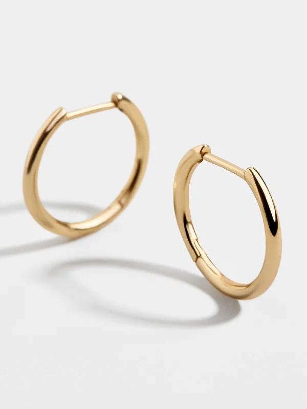 Women's Earrings – Elegant Designs for Every Personality--Verbena 18K Gold Earrings - 12MM