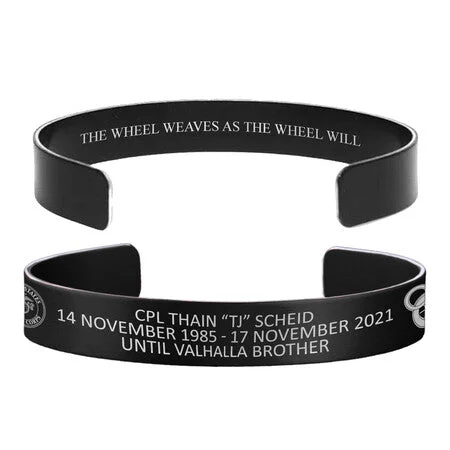 Silver Bracelets for Men-CPL Thain Joseph Scheid Memorial Bracelet – Hosted by the Scheid Family Silver Bracelets for Men-CPL Thain Joseph Scheid Memorial Bracelet – Hosted by the Scheid Family
