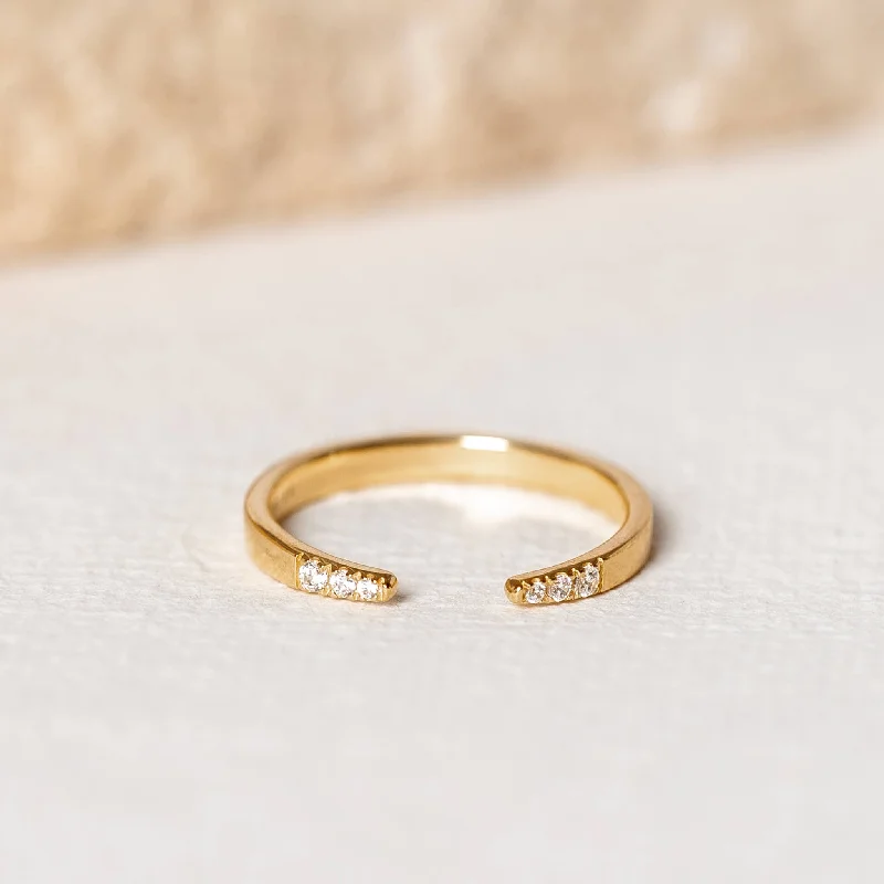 Chic Women's Rings for Fashion-Forward Looks-Open Ring - Hailey