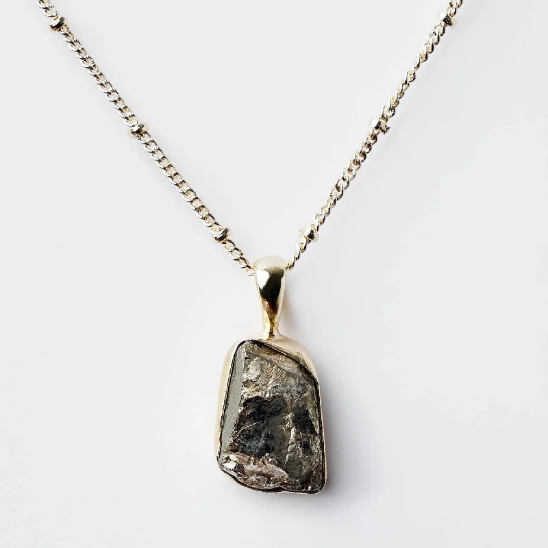 Exclusive Men's Necklaces & Pendants for the Modern Gentleman-Pyrite Raw Crystal Necklace Exclusive Men's Necklaces & Pendants for the Modern Gentleman-Pyrite Raw Crystal Necklace
