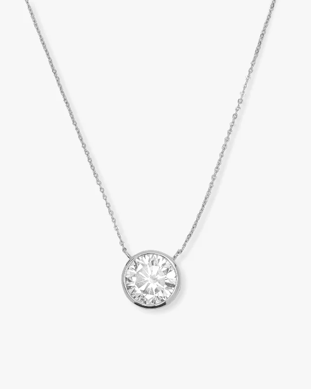 Shop Classic Women's Necklaces & Pendants with a Modern Twist-Mama Baroness Pendant - Silver|White Diamondettes Shop Classic Women's Necklaces & Pendants with a Modern Twist-Mama Baroness Pendant - Silver|White Diamondettes