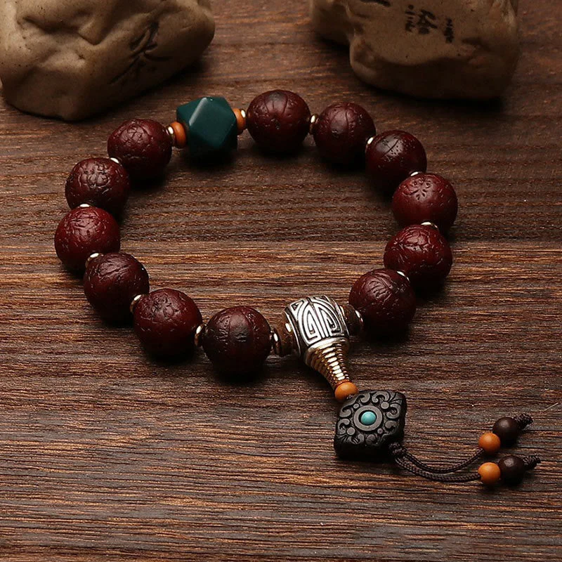Fashionable Metal Bracelets for Men-Buddha Stones Tibetan Bodhi Seed Agate Bead Luck Wealth Tassel Charm Wrist Mala Fashionable Metal Bracelets for Men-Buddha Stones Tibetan Bodhi Seed Agate Bead Luck Wealth Tassel Charm Wrist Mala