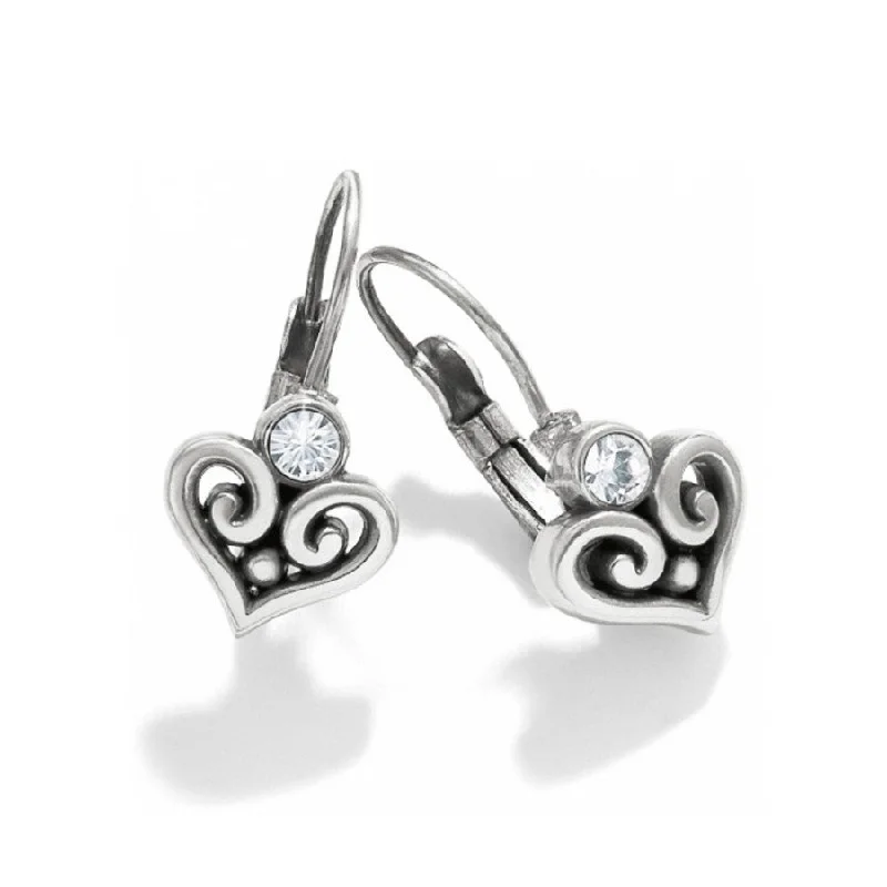Women's Earrings – Elegant Designs for Every Personality--Alcazar Heart Leverback Earrings