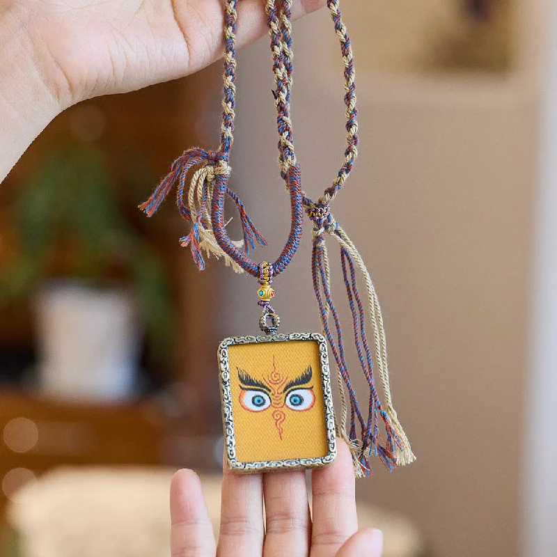 Shop Classic Women's Necklaces & Pendants with a Modern Twist-Buddha Stones Tibet Yellow God Of Wealth Hand-Painted Thangka Ghau Prayer Box Koi Fish Wealth Necklace Pendant Shop Classic Women's Necklaces & Pendants with a Modern Twist-Buddha Stones Tibet Yellow God Of Wealth Hand-Painted Thangka Ghau Prayer Box Koi Fish Wealth Necklace Pendant