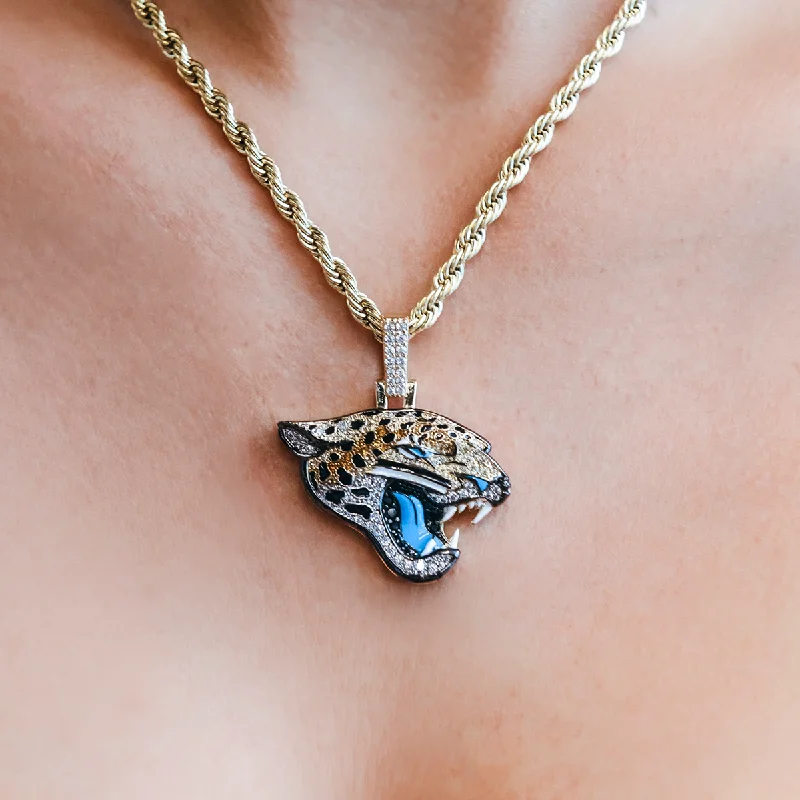 Shop Classic Women's Necklaces & Pendants with a Modern Twist-Jacksonville Jaguars Official NFL Pendant Shop Classic Women's Necklaces & Pendants with a Modern Twist-Jacksonville Jaguars Official NFL Pendant