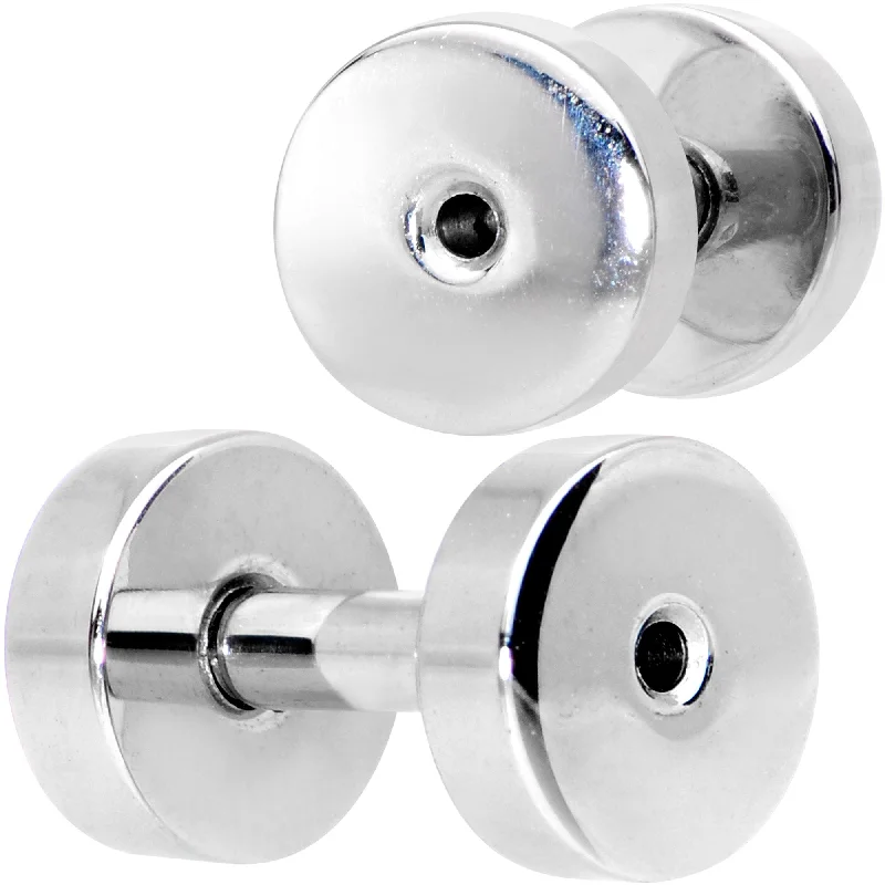 Women's Earrings – Elegant Designs for Every Personality--14 Gauge Steel Screw Fit Tunnel Plug Set
