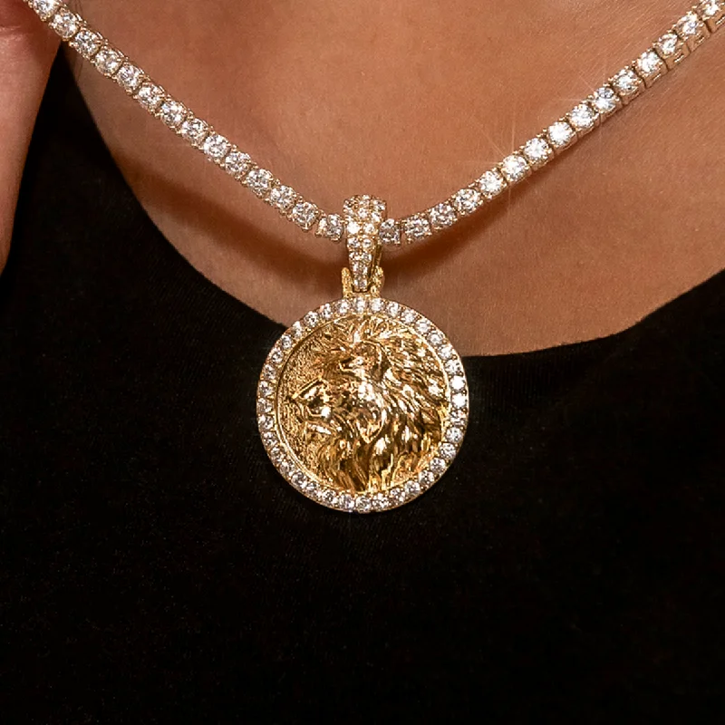 Shop Classic Women's  Necklaces & Pendants with a Modern Twist-Lion Coin Pendant
