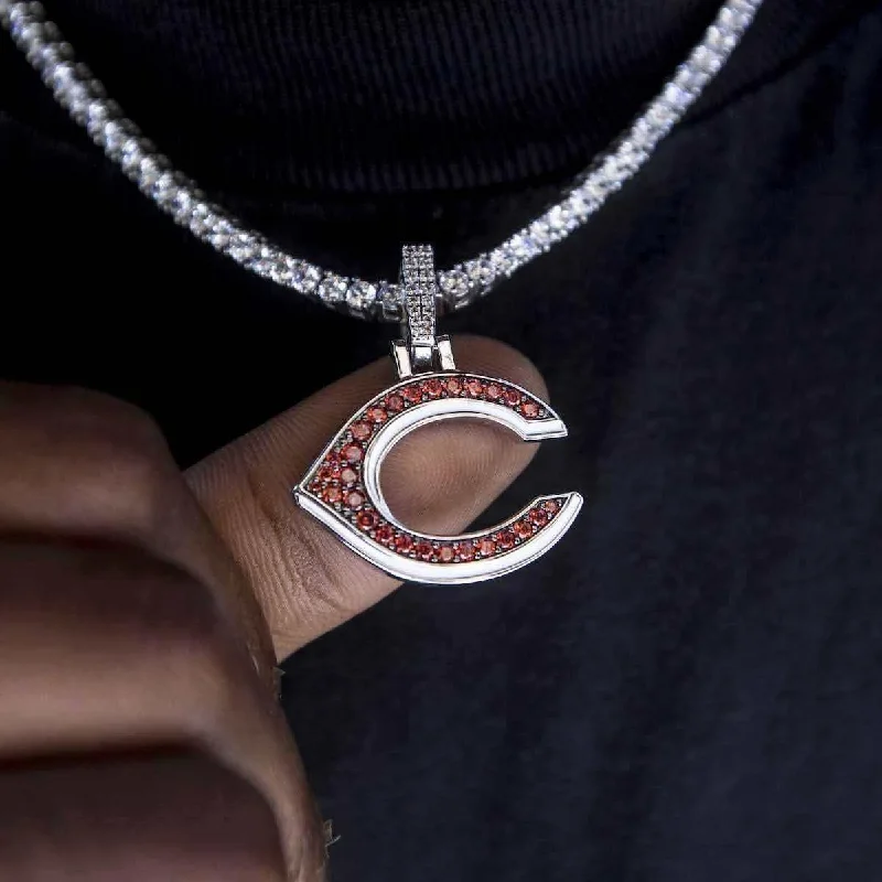 Exclusive Men's Necklaces & Pendants for the Modern Gentleman-Cincinnati Reds Official MLB Logo Pendant Exclusive Men's Necklaces & Pendants for the Modern Gentleman-Cincinnati Reds Official MLB Logo Pendant