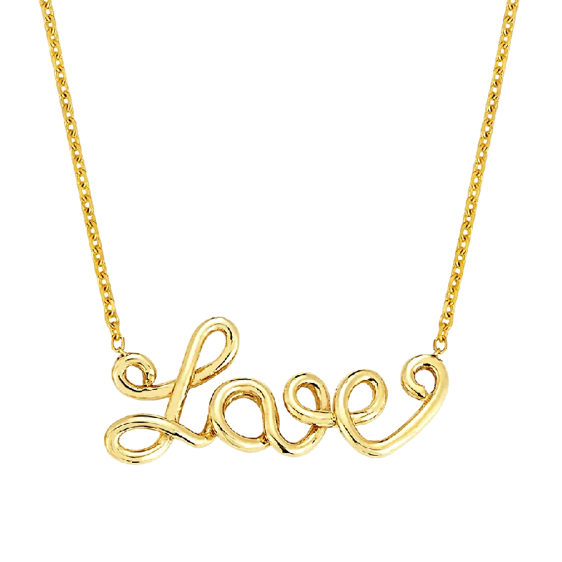 Shop Classic Women's  Necklaces & Pendants with a Modern Twist-Wire Word Necklace