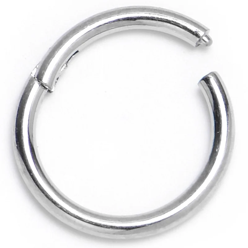 Nose Rings for Everyday Fashion and Comfort -18 Gauge 7mm 316L Surgical Steel Precision Hinged Segment Hoop Nose Rings for Everyday Fashion and Comfort -18 Gauge 7mm 316L Surgical Steel Precision Hinged Segment Hoop