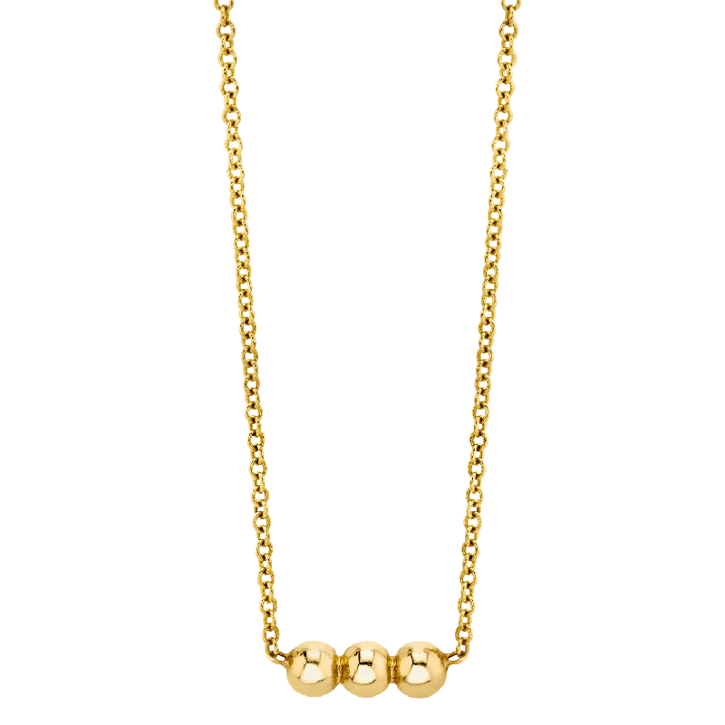 Shop Classic Women's  Necklaces & Pendants with a Modern Twist-Dainty Trio Ball Necklace