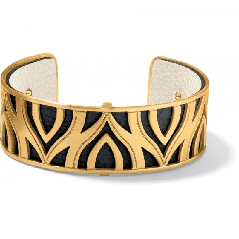 Leather Bangles for Women-Christo Moscow Narrow Cuff Bracelet Set