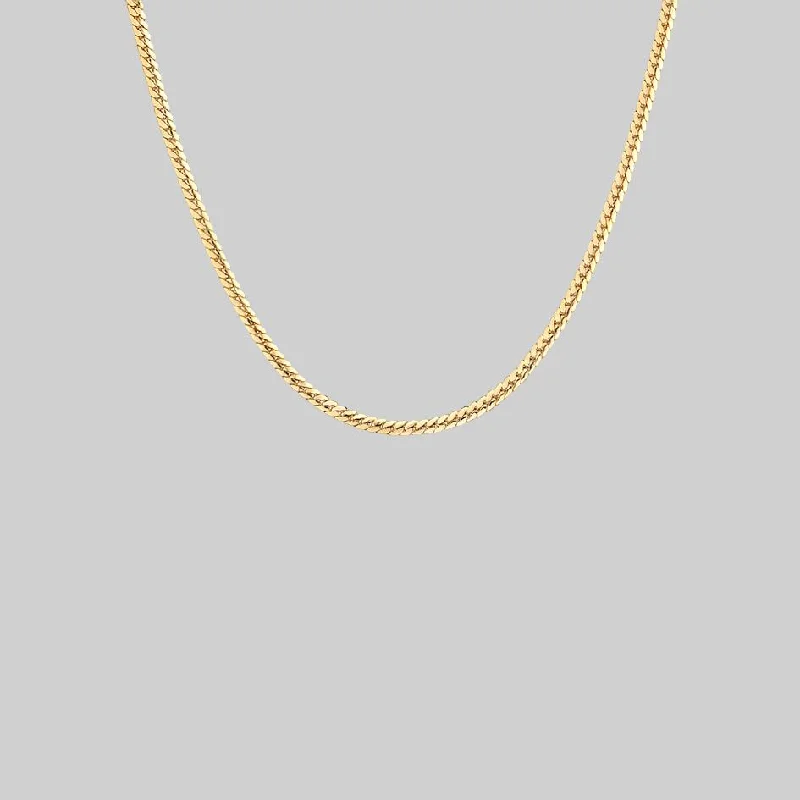 Shop Classic Women's Necklaces & Pendants with a Modern Twist-Fine Snake Chain Collar - Gold Shop Classic Women's Necklaces & Pendants with a Modern Twist-Fine Snake Chain Collar - Gold
