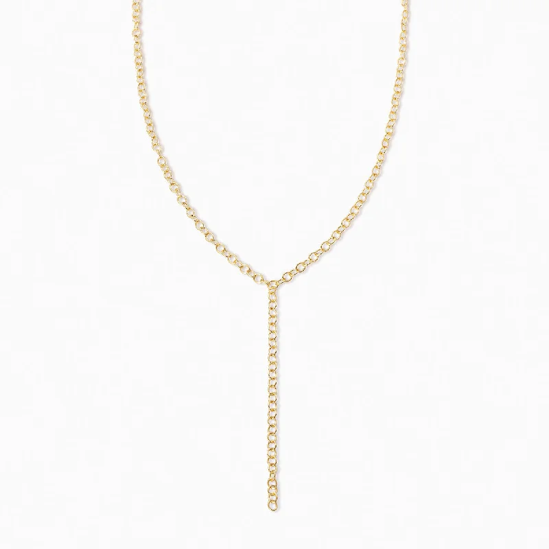 Shop Classic Women's Necklaces & Pendants with a Modern Twist-Circle Chain Lariat Necklace Shop Classic Women's Necklaces & Pendants with a Modern Twist-Circle Chain Lariat Necklace