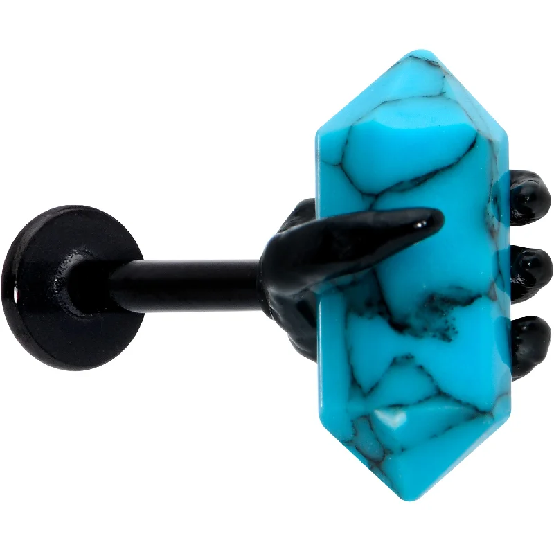 Stunning Lip Rings for All Fashion Preferences16 Gauge 5/16 Blue Turquoise Black Claw Obelisk Labret Monroe Tragus Stunning Lip Rings for All Fashion Preferences16 Gauge 5/16 Blue Turquoise Black Claw Obelisk Labret Monroe Tragus