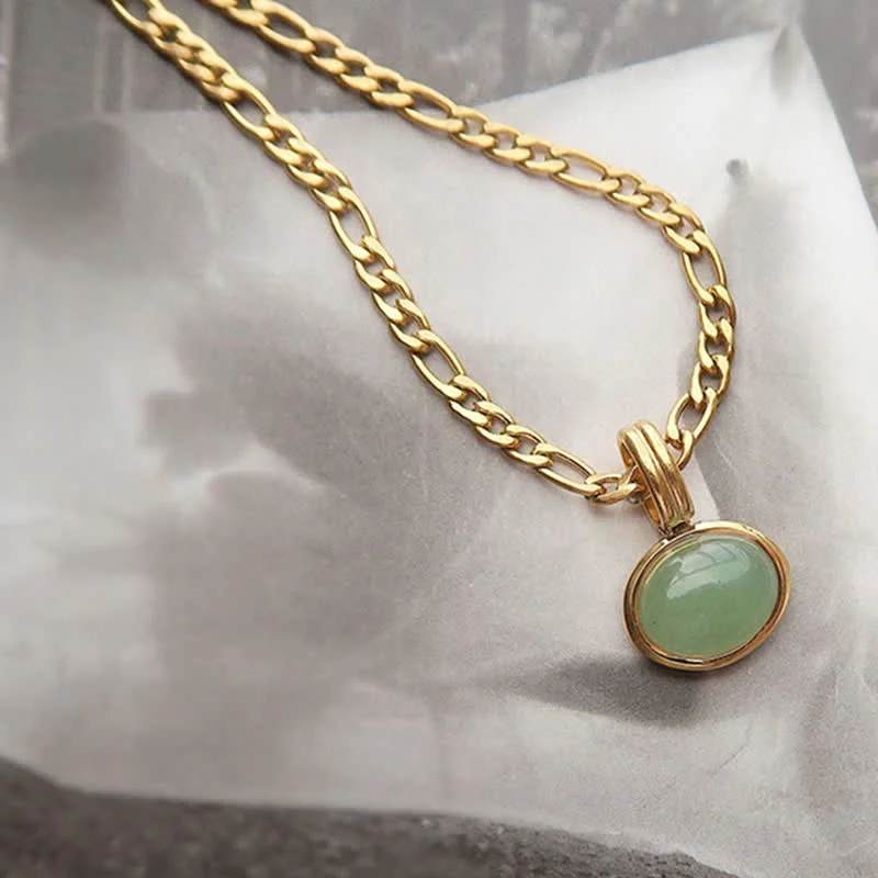 Shop Classic Women's Necklaces & Pendants with a Modern Twist-Buddha Stones Oval Turquoise Strength Titanium Steel Necklace Pendant Shop Classic Women's Necklaces & Pendants with a Modern Twist-Buddha Stones Oval Turquoise Strength Titanium Steel Necklace Pendant