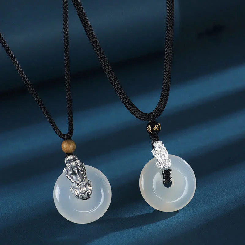 Shop Classic Women's Necklaces & Pendants with a Modern Twist-Buddha Stones White Agate 999 Sterling Silver Black Onyx Green Sandalwood Pi Xiu Peace Buckle Six True Words Necklace Pendant Shop Classic Women's Necklaces & Pendants with a Modern Twist-Buddha Stones White Agate 999 Sterling Silver Black Onyx Green Sandalwood Pi Xiu Peace Buckle Six True Words Necklace Pendant