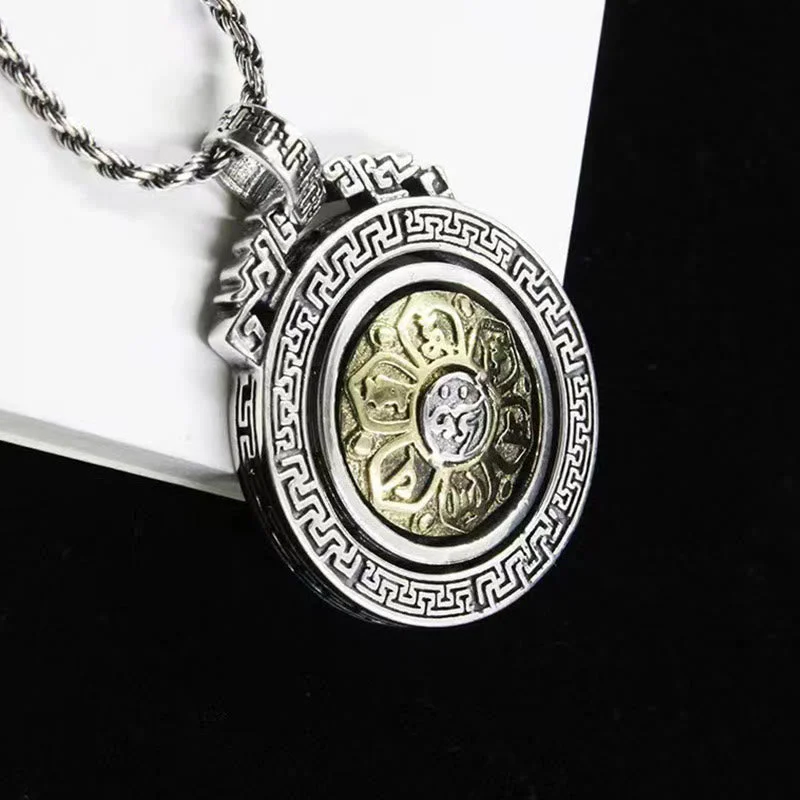 Shop Classic Women's Necklaces & Pendants with a Modern Twist-Buddha Stones Tibetan Om Mani Padme Hum Double Dorje Vajra Rotatable Purity Peace Necklace Pendant Shop Classic Women's Necklaces & Pendants with a Modern Twist-Buddha Stones Tibetan Om Mani Padme Hum Double Dorje Vajra Rotatable Purity Peace Necklace Pendant