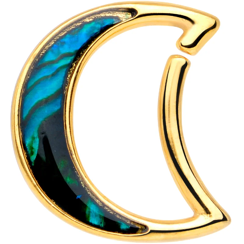 Women's Earrings – Elegant Designs for Every Personality--16 Gauge 3/8 Gold Tone Moon Sea Right Ear Closure Ring Women's Earrings – Elegant Designs for Every Personality--16 Gauge 3/8 Gold Tone Moon Sea Right Ear Closure Ring