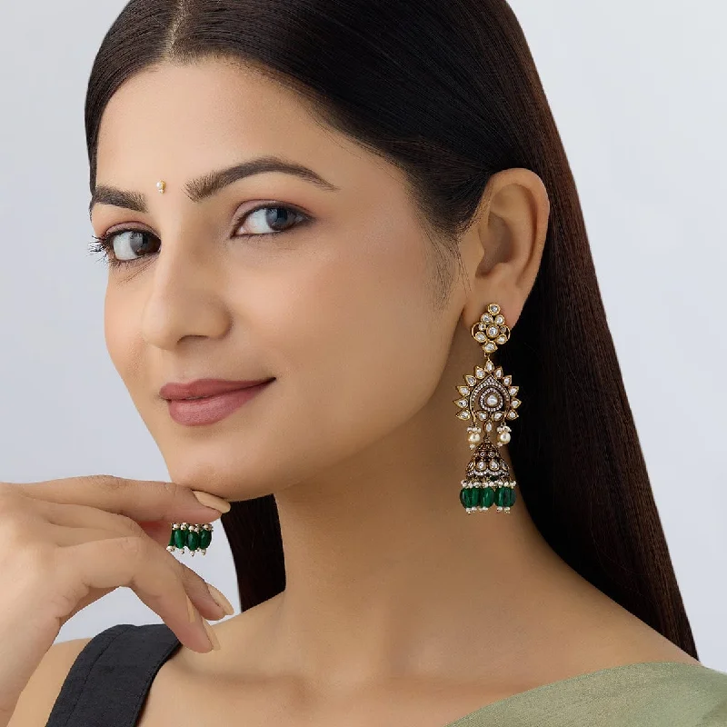 Women's Earrings – Elegant Designs for Every Personality--Kundan Earring 161653