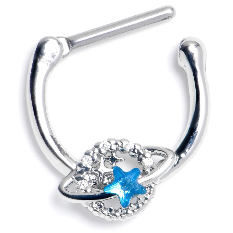 Women's Earrings – Elegant Designs for Every Personality--16 Gauge 5/16 Clear Blue Gem Starry Skies Cartilage Clicker Women's Earrings – Elegant Designs for Every Personality--16 Gauge 5/16 Clear Blue Gem Starry Skies Cartilage Clicker