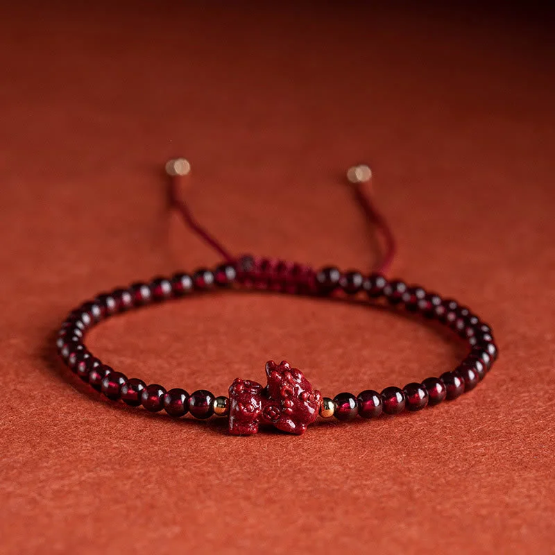 Minimalist Beaded Bracelets for Men-Buddha Stones Garnet Cinnabar PiXiu Blessing Calm String Bracelet Minimalist Beaded Bracelets for Men-Buddha Stones Garnet Cinnabar PiXiu Blessing Calm String Bracelet