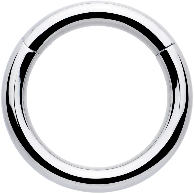 Women's Earrings – Elegant Designs for Every Personality--8 Gauge 5/8 316L Surgical Steel Precision Hinged Segment Hoop Women's Earrings – Elegant Designs for Every Personality--8 Gauge 5/8 316L Surgical Steel Precision Hinged Segment Hoop