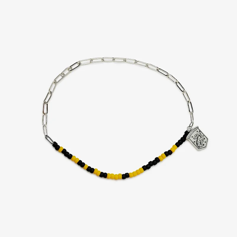 Stylish Beaded Bangles for Women-Hufflepuff™ Half n Half Bracelet