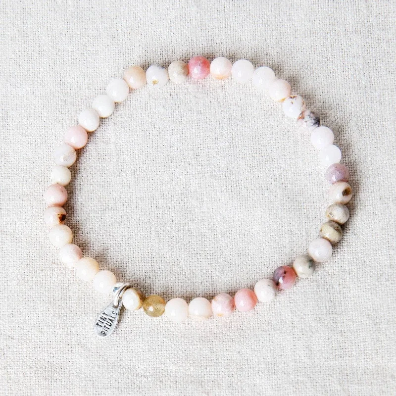 Bold Bangles for Women-Peruvian Pink Opal Energy Bracelet